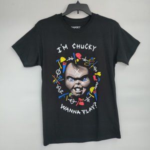 CHUCKY I'm Chucky Wanna Play? Printed Black Medium